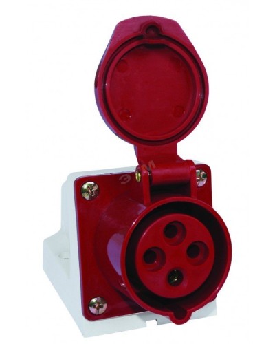 Розетка 114 стационарная 3Р+РЕ 16А 380В IP44 (SQ0602-0002). Розетка. TDM ЕLECTRIC в Раменском