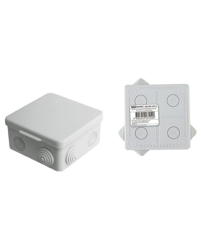 Коробка ОП 80х80х50мм, крышка, IP54, 7вх. (SQ1401-0512). Распаячная коробка. TDM ЕLECTRIC в Раменском