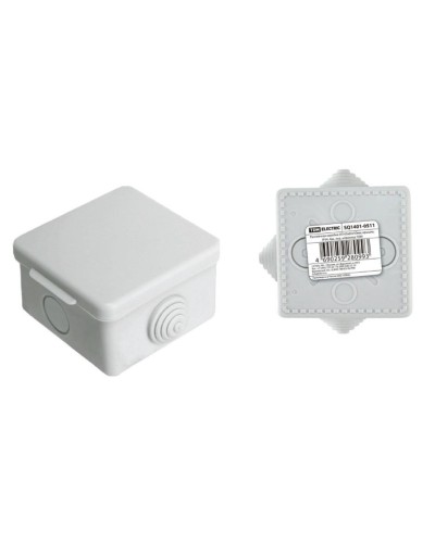 Коробка ОП 65х65х50мм, крышка, IP54, 4вх (SQ1401-0511). Распаячная коробка. TDM ЕLECTRIC в Раменском