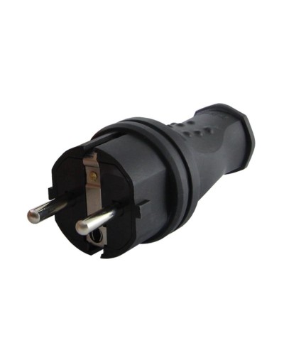 Вилка прямая 2Р+РЕ 16А 250В IP44 (SQ0612-0031). Вилка прямая каучук. TDM ЕLECTRIC в Раменском