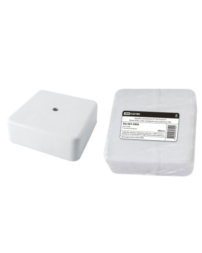 Коробка КР 75х75х28 ОП белая, IP40, с клеммной колодкой (SQ1401-0906). Распаячная коробка. TDM ЕLECTRIC в Раменском