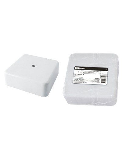 Коробка КР 100х100х44 ОП белая, IP40, с клеммной колодкой (SQ1401-0910). Распаячная коробка. TDM ЕLECTRIC в Раменском