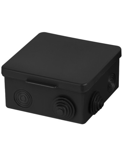 Распаячная коробка ОП 100х100х55мм, крышка, IP54, 8вх., черная TDM (SQ1401-0913). Распаячная коробка ОП. TDM ЕLECTRIC в Раменском