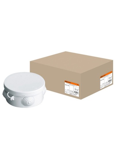 Коробка ОП D85х40мм, крышка, IP54, 4вх. (SQ1401-0102). Распаячная коробка. TDM ЕLECTRIC в Раменском