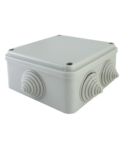 Коробка ОП 100х100х50мм, крышка на винтах, IP55, 6 вх. (SQ1401-1234). Распаячная коробка. TDM ЕLECTRIC в Раменском