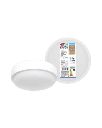 ДПП 3901 12Вт 6500К IP65 белый круг (SQ0366-0140). Светодиодный светильник LED. TDM ЕLECTRIC в Раменском