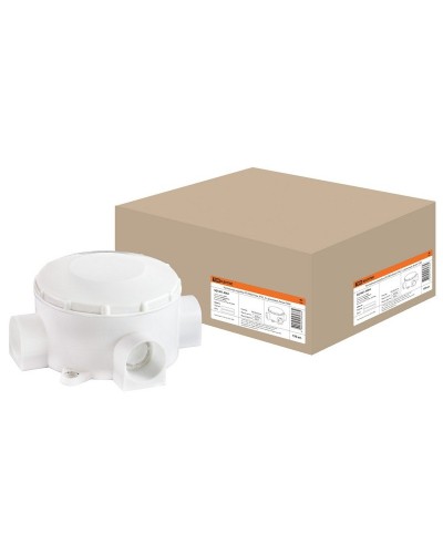 Распаячная коробка ОП D80х35мм, IP42, 3-х рожковая, белая TDM (SQ1401-4004). Распаячная коробка ОП. TDM ЕLECTRIC в Раменском