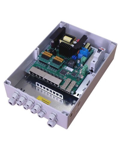 TFortis PSW-2G8F+. Коммутатор для подключения 8 камер. TFortis в Раменском