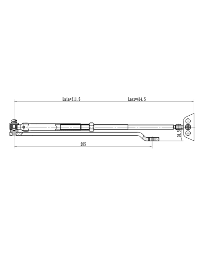 Рычаг-503 LONG. Рычаг удлиненный для доводчиков. VIZIT в Раменском
