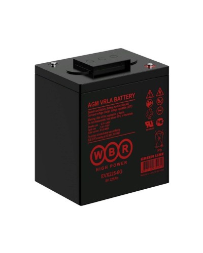 WBR EVX225-6G. Аккумулятор герметичный свинцово-кислотный. WBR в Раменском
