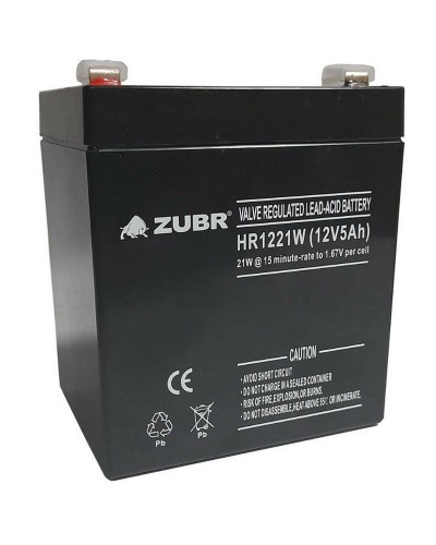 ZUBR HR 1221W (12V, 5Ah). Аккумулятор герметичный свинцово-кислотный. ZUBR в Раменском