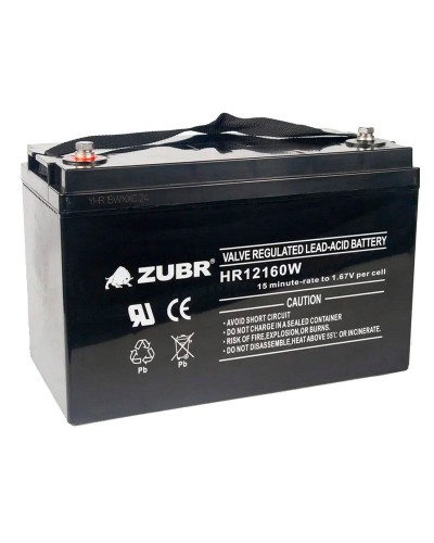 ZUBR HR 12160W (12V, 45Ah). Аккумулятор герметичный свинцово-кислотный. ZUBR в Раменском