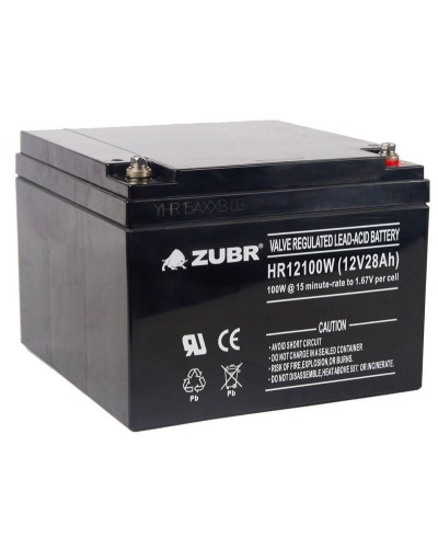 ZUBR HR 12100W (12V, 28Ah). Аккумулятор герметичный свинцово-кислотный. ZUBR в Раменском