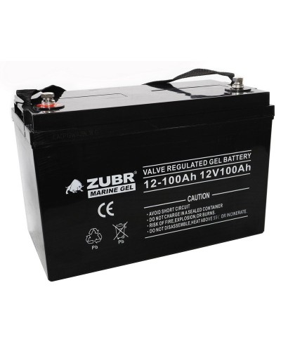 ZUBR MARINE GEL NPG 12-100 (12V, 100Ah). Аккумулятор герметичный свинцово-кислотный. ZUBR в Раменском