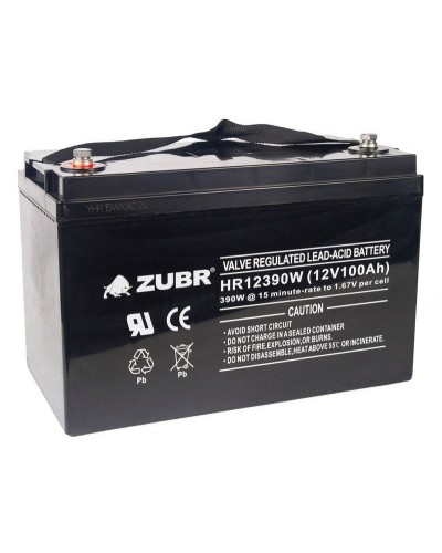 ZUBR HR 12390W (12V, 110Ah). Аккумулятор герметичный свинцово-кислотный. ZUBR в Раменском