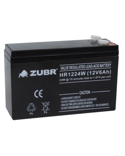 ZUBR HR 1224W (12V, 6Ah). Аккумулятор герметичный свинцово-кислотный. ZUBR в Раменском