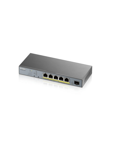 GS1350-6HP-EU0101F. L2 коммутатор PoE+ для IP-видеокамер. ZYXEL в Раменском