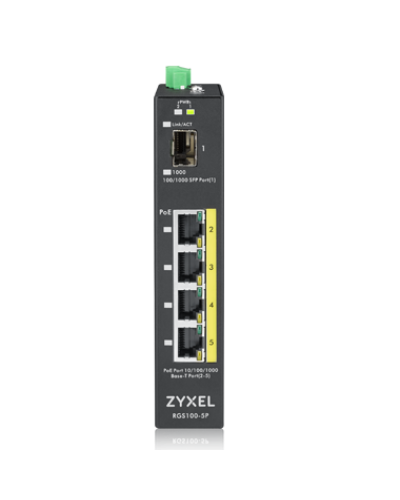 RGS100-5P-ZZ0101F. Промышленный PoE+ коммутатор. ZYXEL в Раменском