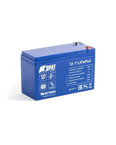 Skat i-Battery 12-7 LiFePo4 (645). Li-Ion аккумулятор. Бастион в Раменском