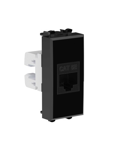 Розетка RJ-45, кат.5E, Avanti, 1 модуль, черный квадрат (4402661): Розетка компьютерная модульная в Раменском