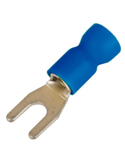 Наконечник вилочный НВИ 1,5-2,5 М6 (D6,4мм) (100 шт) (2B16P-EE-PVC). Наконечник вилочный с изолированным фланцем ПВХ. ДКС в Раменском
