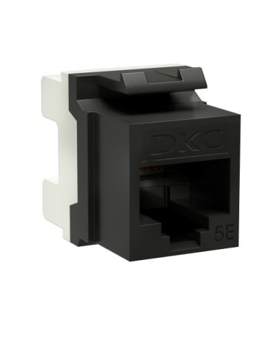 Модуль Keystone RJ45 CAT5E, 180 градусов, черный (RNK5EU180BK): Модуль неэкранированный в Раменском
