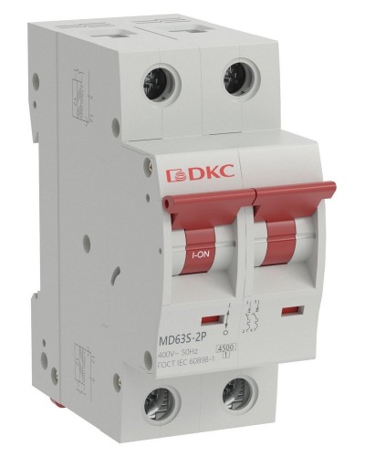 YON max MD63S 2P 40А 4,5кА C (MD63S-2PC40). Автоматический выключатель. ДКС в Раменском