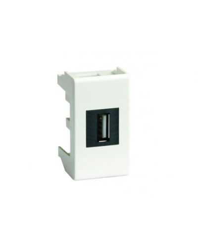 Розетка USB 2.0 Brava 1 модуль слоновая кость (75200S): Розетка USB в Раменском