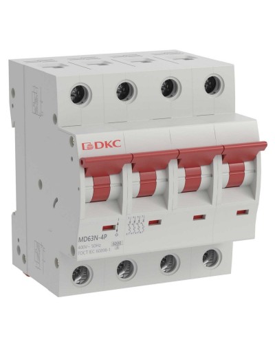 YON max MD63N 4P 20А 6кА C (MD63N-4PC20). Автоматический выключатель. ДКС в Раменском