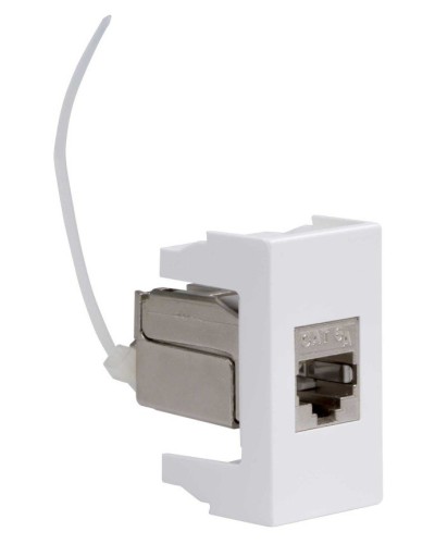 Розетка RJ-45 Viva 1 модуль кат.6A белая (45078). Розетка компьютерная экранированная с одним разъёмом. ДКС в Раменском