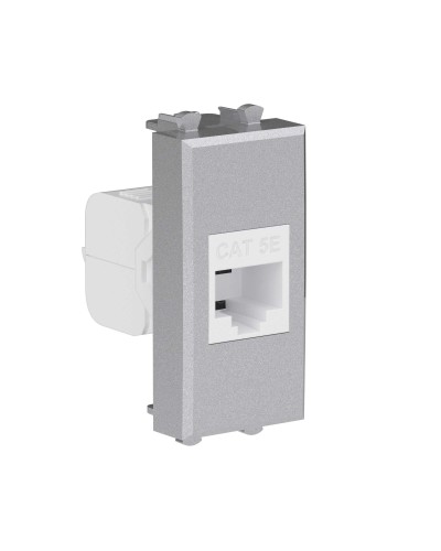 Розетка RJ-45, кат.5E, Avanti, 1 модуль, закаленная сталь (4404661): Розетка компьютерная модульная в Раменском