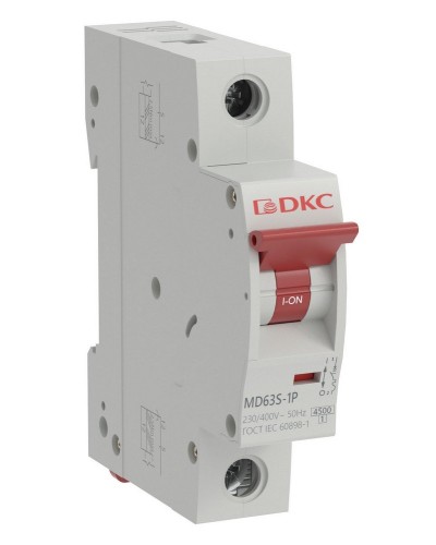 YON max MD63S 1P 20А 4,5кА C (MD63S-1PC20). Автоматический выключатель. ДКС в Раменском