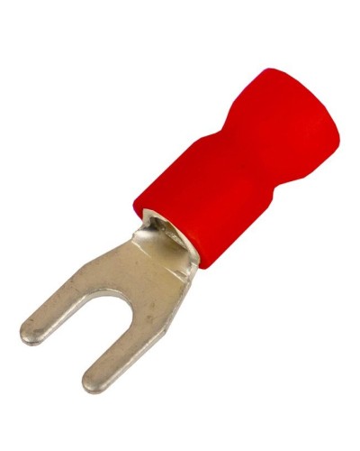 Наконечник вилочный НВИ 0,25-1,5 М3,5 (D3,7мм) (100 шт) (2A135P-EE-PVC). Наконечник вилочный с изолированным фланцем ПВХ. ДКС в Раменском
