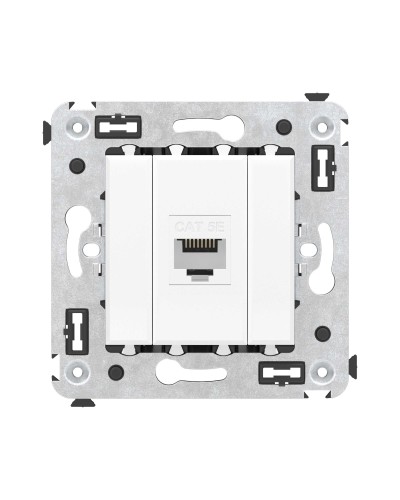 Розетка RJ-45 в стену, кат.5E, Avanti, одинарная, белое облако (4400663). Розетка компьютерная. ДКС в Раменском
