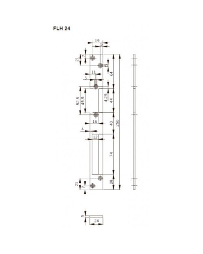 FLH24. Запорная планка длинная. dormakaba в Раменском