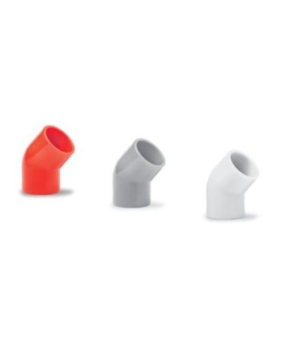 Ecoplast поворот 45гр., для аспирационной системы D25, АБС, красный (10 шт) (49225-10). Поворот для аспирационной системы. Экопласт в Раменском
