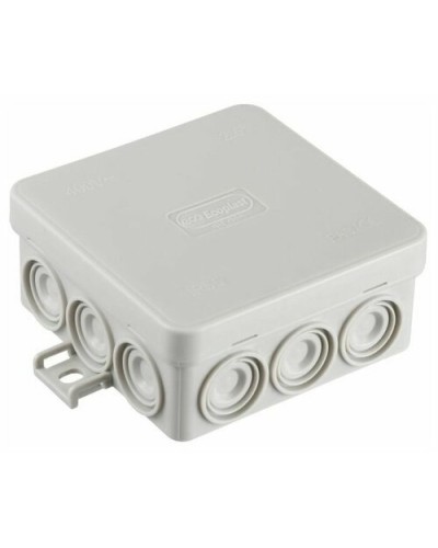 Коробка JBL085 85х85х38, 12 вых., 8P (0,15...2,5мм²) серая (43355HF-GR). Коробка монтажная, огнестойкая, без галогена. Экопласт в Раменском
