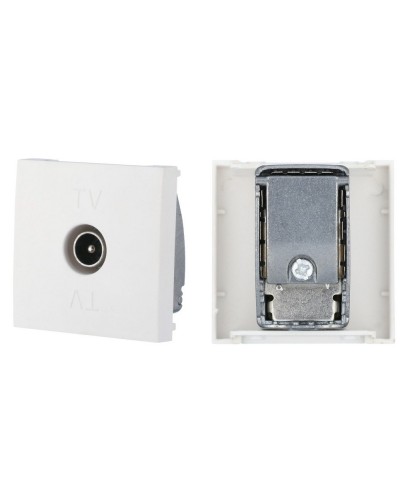 Розетка TV оконечная, белый LK45 (852104). Розетка TV. Экопласт в Раменском