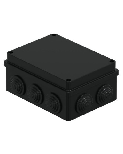 Коробка JBS150 150х110х70, 10 вых., IP55, черная (44009BL-1). Коробка монтажная. Экопласт в Раменском