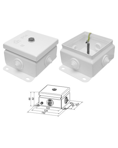 КМ IP55-1010 (без DIN рейки). Коробка монтажная электротехническая. Гефест в Раменском
