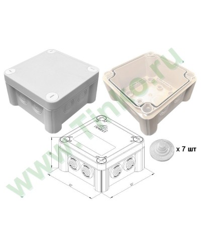 КМ-1212(П)-IP55. Коробка монтажная. Гефест в Раменском