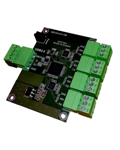 AVT-USB/4RS232. Промышленный преобразователь USB в RS-232. Инфотех в Раменском