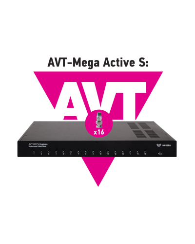 AVT-Mega Active S. 16-ти канальный комплект для передачи AHD/CVI/TVI 5Mp/4Mp/1080p. Инфотех в Раменском