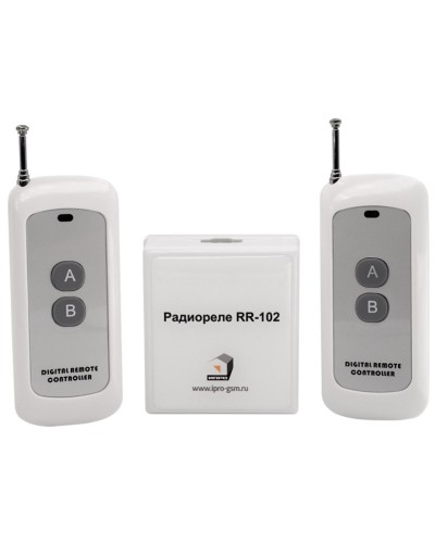 RR-102 + 2 пульта, 250-950 метров, питание 12В. Комплект радиореле. ИПРо в Раменском