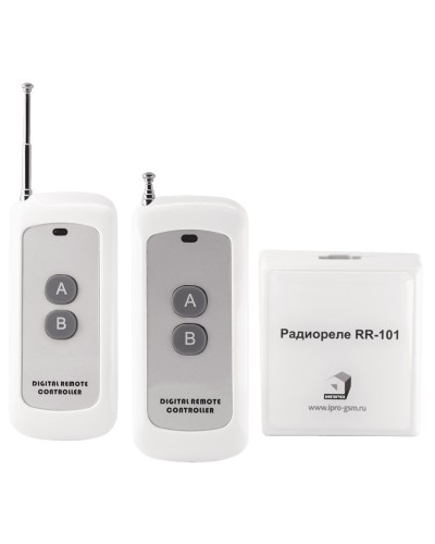 RR-101 + 2 пульта, 250-950 метров, двойное питание 12В и 220В. Комплект радиореле. ИПРо в Раменском