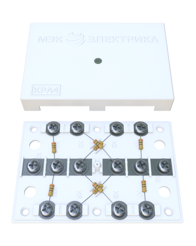 KRA-4 75 Om white (MEC42101). Коробка на 4 абонента. МЭК-Электрика в Раменском