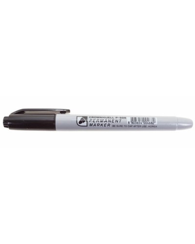 Маркер перманентный Crown «Multi Marker Slim» 2 мм, черный, пулевидный (08-8201): Ручка для маркировки в Раменском
