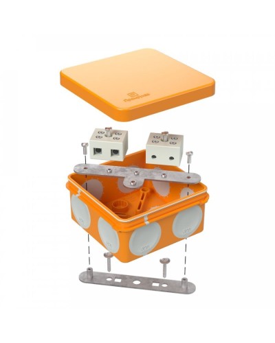 Коробка огнестойкая 80х80х40 (60-0210-FR10.0-4). Коробка огнестойкая для открытой установки. Промрукав в Раменском