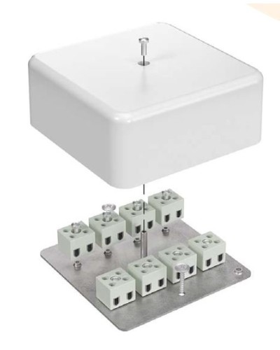 Коробка огнестойкая 103х103х45 для кабель-канала (40-0470-FR6.0-6). Коробка огнестойкая для кабель-канала. Промрукав в Раменском