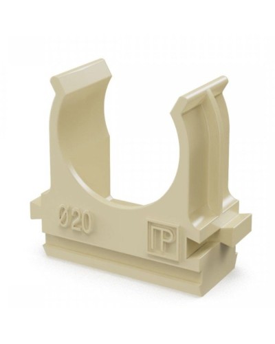 Крепёж-клипса для труб АБС-пластик сосна D20 (100 шт) (PR13.0049). Крепление для труб ПВХ. Промрукав в Раменском